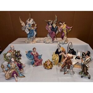 Franklin Mint The Vatican Nativity Limited Edition 11pc Christmas Set Jesus